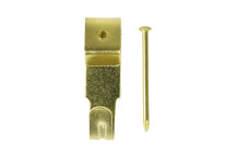 Picture Mixed Single/Double Hooks Brass (8)