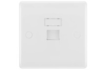 Ethernet RJ45 Socket 1 Gang White*