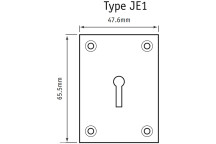 Escutcheon Std Lock Profile Self Adhesive PB*