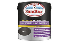 Sandtex 10 Year Exterior Multi Surface Satin Paint Black 750ml*