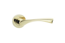 Door Handle Twirl Round Rose Lever PVD*