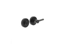 Bathroom Turn & Release Knurled To Suit Bari Lever Matt Black*