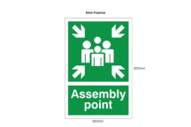 5mm Foamex Sign 300 x 250mm Assembly Point*