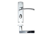 Door Handle Premium Toledo Lever On Plate Bathroom CP*