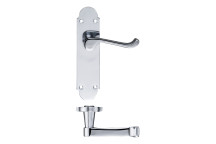 Door Handle Oxford Lever On Plate Latch CP