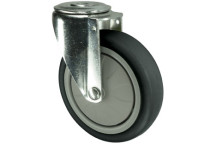 Castor Wheel Rubber Swivel Bolt Hole Fix 100mm*