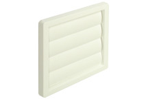 Ducting Vent Gravity Flap Grille White 100mm*