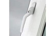 Window Handle Espag Offset White LH 40mm*