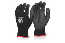 Essential Black Pu Palm Gloves Size 10 / XL*