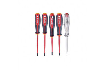 Milwaukee Tri Lobe VDE Screwdriver Set PZ/SLT 5pk*