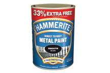 Hammerite Paint Smooth Black 750ml