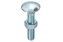 Pre Pack Cup Square Hex Bolt & Nut Bzp M12 X 250mm (5)