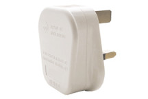 Plug 3 Pin Fused 13A White*