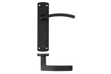 Door Handle Toledo Lever On Plate Latch Matt Black*