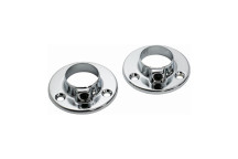 Tube Chrome Round Wall Bracket 25mm (2)*