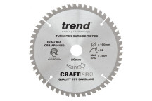 Trend CSB/AP16052 Craft Saw Blade Alu/Plastic 160 x 52T x 20mm Bore*