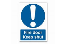 Signage Fire Door Keep Shut (6) Rigid 200 x 300mm