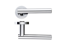 Door Handle Lucca Round Rose Lever CP*