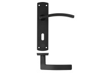 Door Handle Toledo Lever On Plate Lock Matt Black*