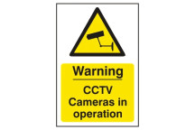 Signage Warning CCTV In Operation Rigid 200 x 300mm