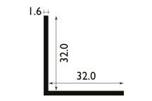 Angle Aluminium 2.44m x 32mm*