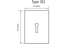 Escutcheon Std Lock Profile Self Adhesive SS*