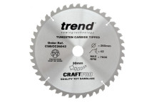 Trend CSB/CC26042 Craft Saw Blade Cross Cut 260 x 42T x 30mm Bore*