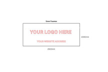 Custom Logo 5mm Foamex Sign 2500 x 1000mm*