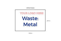 Custom Logo 5mm Foamex Sign A3 Metal Skip*