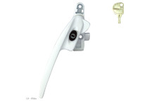 Window Handle Titon Select Cockspur White LH*