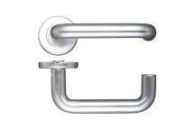 Door Handle 19mm RTD Lever On Rose (Push On) Contract SAA*