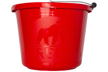 Red Gorilla Premium Builders Bucket Red