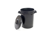 Rubbish Bin Heavy Duty Black 90L*