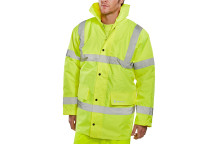 Hi Viz Traffic Jacket Yellow Large*