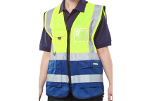 Hi Viz Executive Vest Yellow / Navy Large*