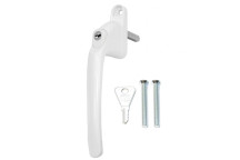 Window Handle Espag Inline Locking White 40mm*