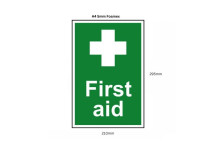 5mm Foamex Sign A4 First Aid*