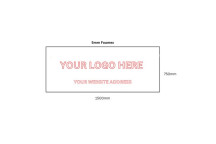 Custom Logo 5mm Foamex Sign 1500 x 750mm*