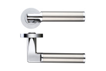 Door Handle Stanza Milan Lever On Rose CP/SS*