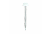 Pin Polymer Small Head White 30mm (250)*