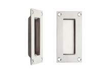 Flush Pull Handle Rectangular SS 102mm*