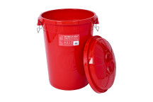 Red Gorilla Heavy Duty Bin With Lid 80L