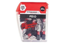 Milwaukee Shockwave PZ2 Bit 25mm Pack 25*