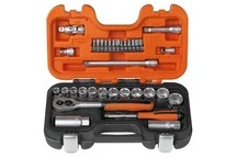 Bahco 330 Socket Set Metric 3/8in Drive + 1/4in Accessories 34pc*