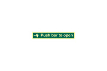 Signage Push Bar To Open S/A 75 X 450mm*