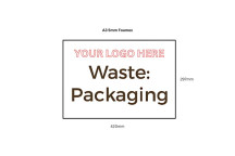 Custom Logo 5mm Foamex Sign A3 Waste Packaging*