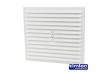 Vent Adjustable Hit Miss Plastic White 9x9*