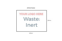 Custom Logo 5mm Foamex Sign A3 Waste Inert*