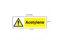 5mm Foamex Sign 200 x 150mm Acetylene*