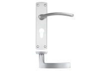 Door Handle Toledo Lever On Plate Euro Lock SC*